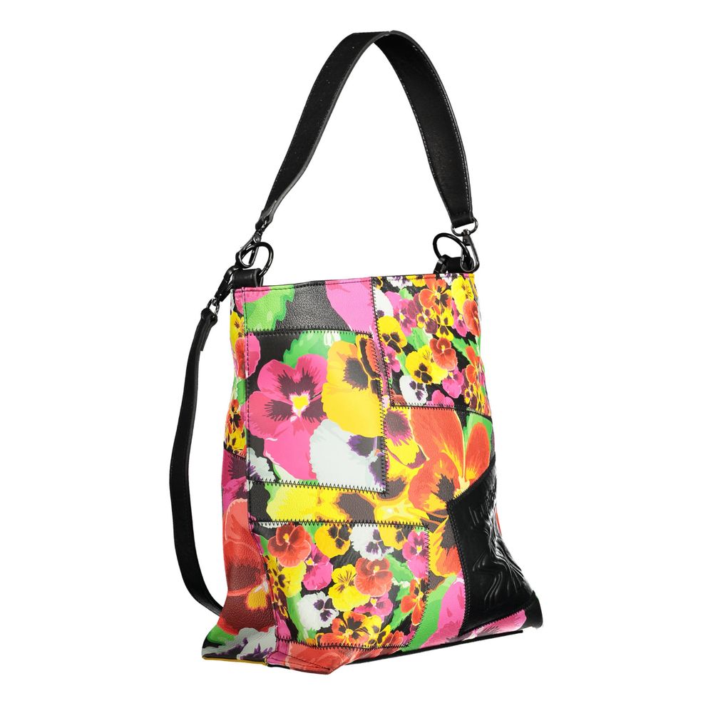 Front view with bag zipped and handles upright.