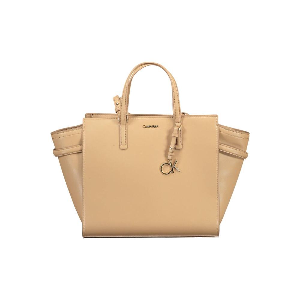 Front view with bag zipped and handles upright.