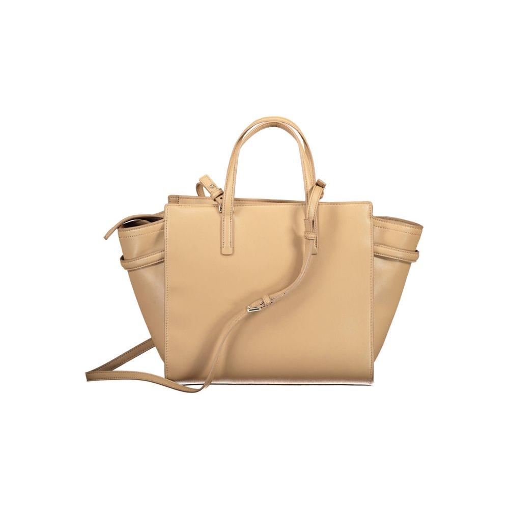 Front view with bag zipped and handles upright.