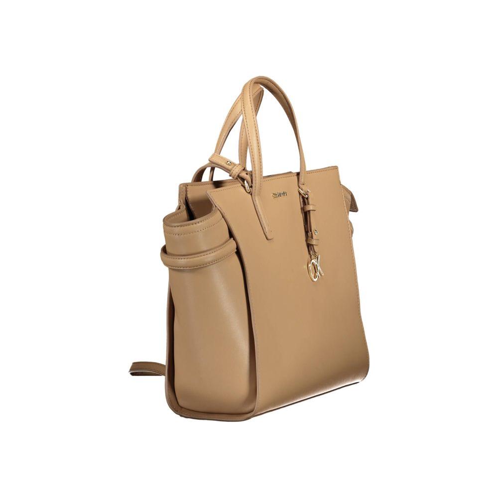 Front view with bag zipped and handles upright.
