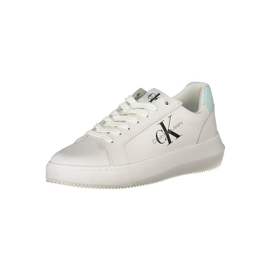 Calvin Klein White Recycled Polyester Women Sneaker