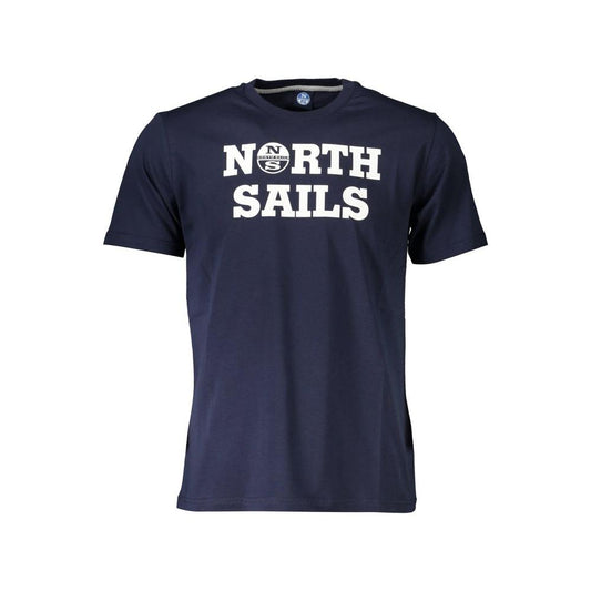 North Sails Blue Cotton Men T-Shirt