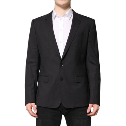Dolce & Gabbana Dark Gray MARTINI Single Breasted Jacket