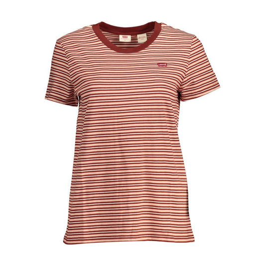Levi's Red Cotton Women T-Shirt