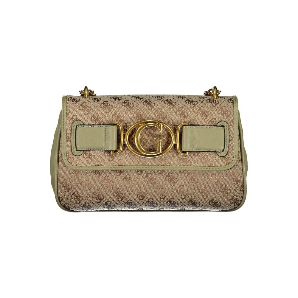 Front view with bag zipped and handles upright.