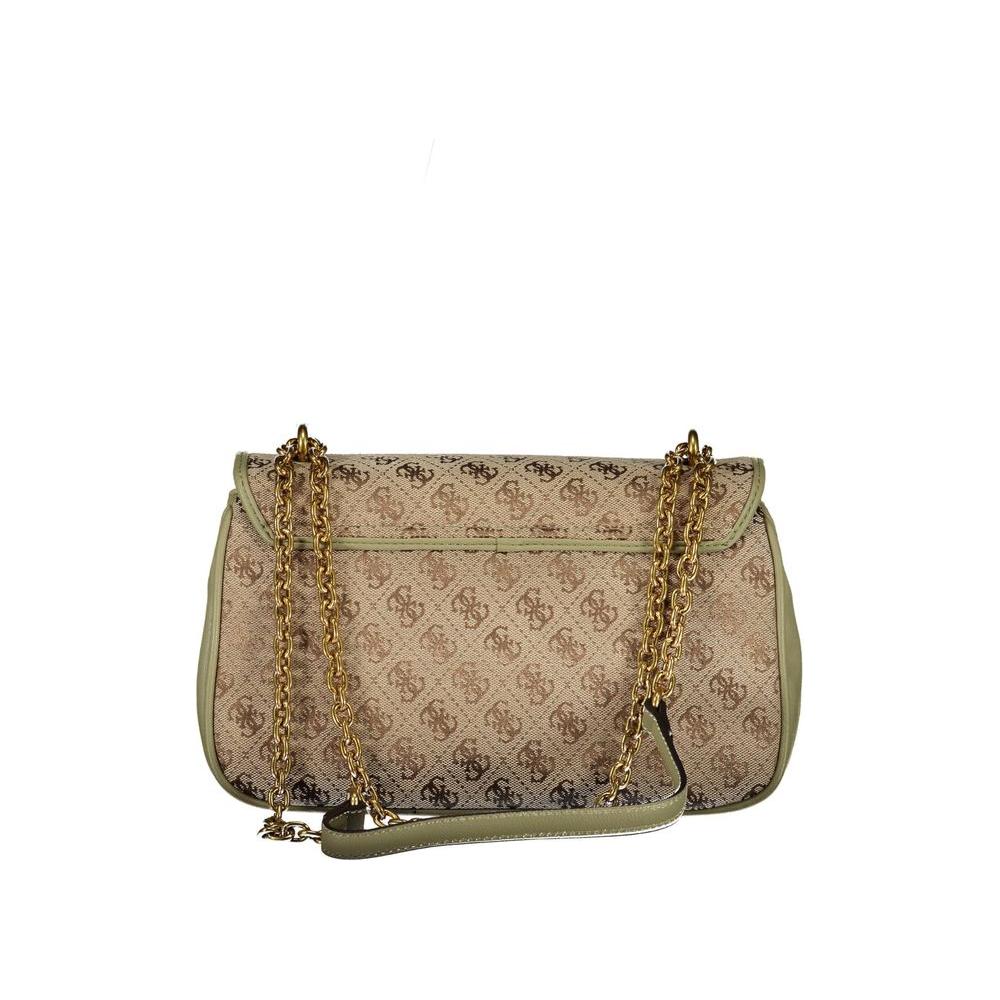 Front view with bag zipped and handles upright.