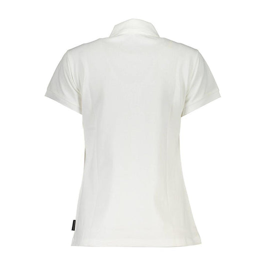 North Sails White Cotton Women Polo Shirt NO-37129-XS