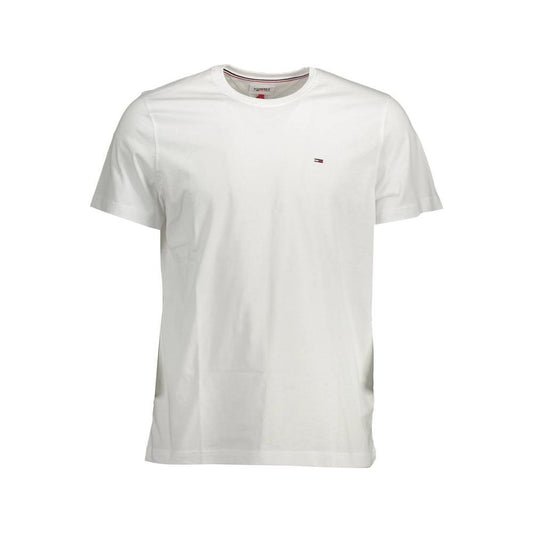 Tommy Hilfiger White Cotton Men T-Shirt