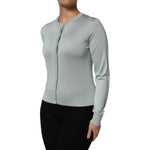 Dolce & Gabbana Light Green Silk Button Down Cardigan Sweater TSH87604-42