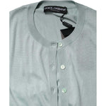 Dolce & Gabbana Light Green Silk Button Down Cardigan Sweater TSH87604-42
