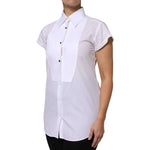 Dolce & Gabbana White Cotton Short Sleeves Collared Polo Top TSH878609-38