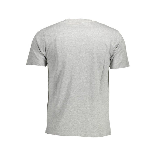 North Sails Gray Cotton Men T-Shirt NO-3474-XL