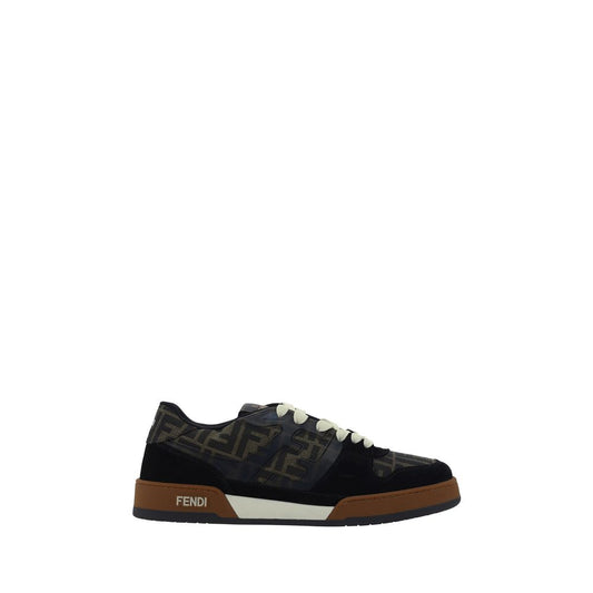 Fendi Multicolor Calf Leather Bos Taurus Low Top Sneakers