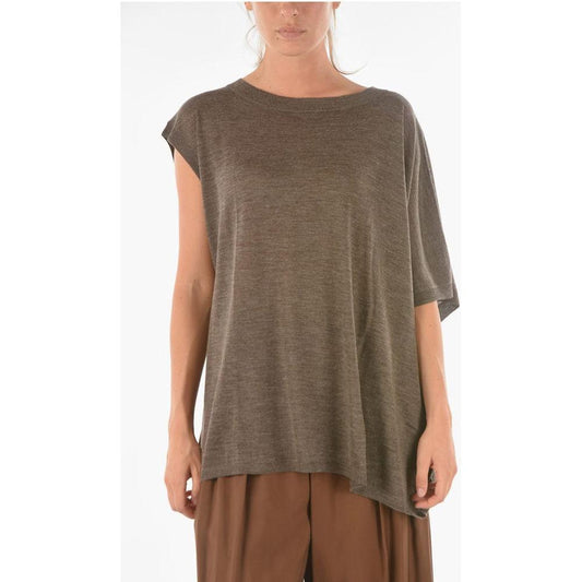 Ixos Asymmetical CURLIN Short-sleeve Sweater