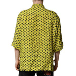 Dolce & Gabbana Yellow Heart Short Sleeves Men Casual Shirt TSH90656-42