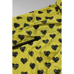 Dolce & Gabbana Yellow Heart Short Sleeves Men Casual Shirt TSH90656-42