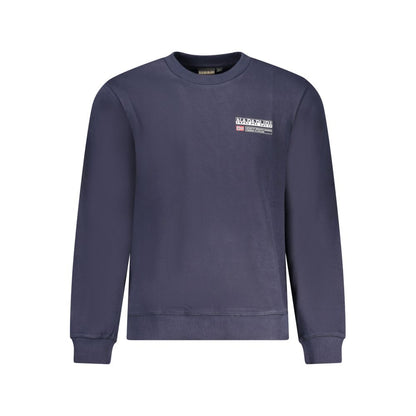 Napapijri Blue Cotton Men Sweater
