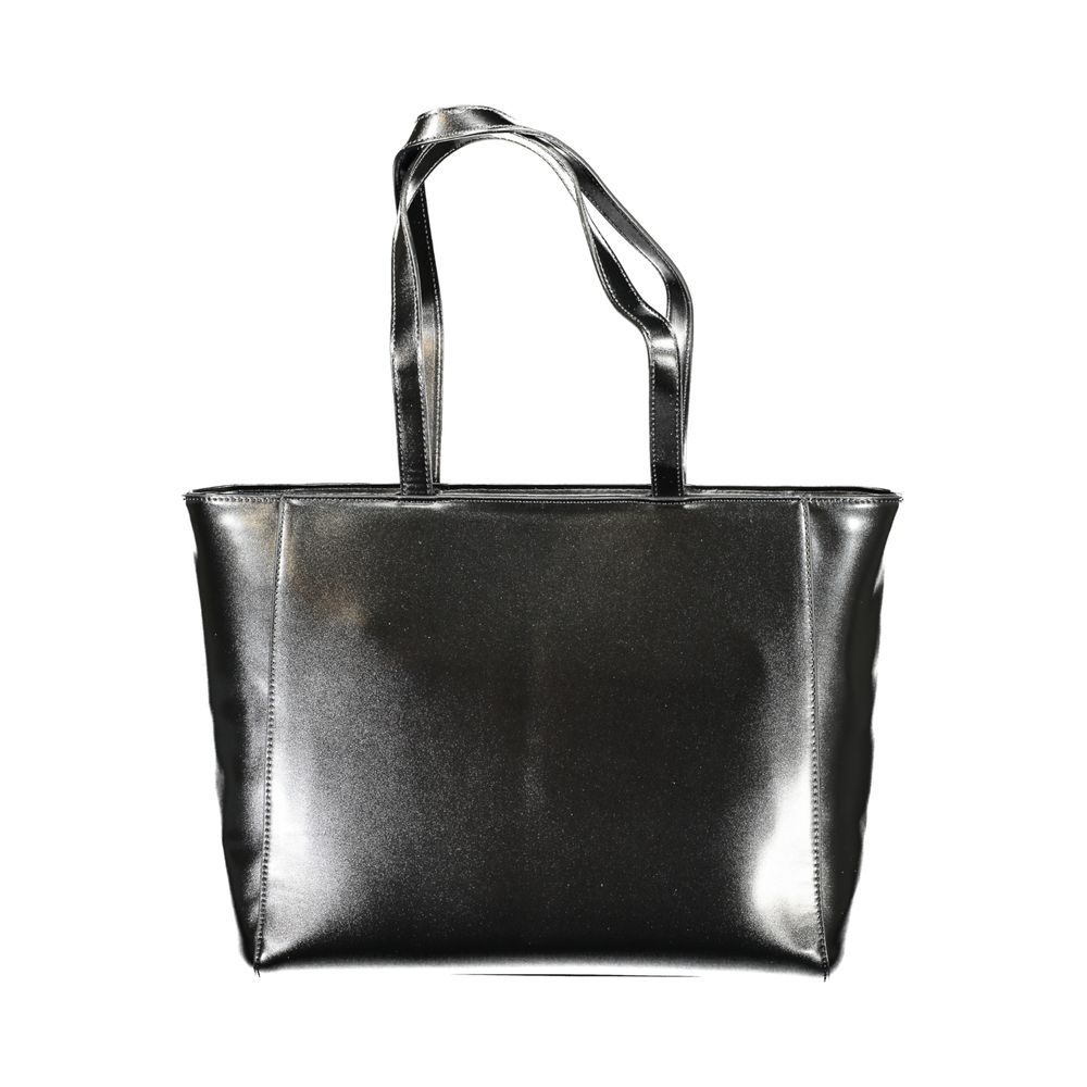 Front view with bag zipped and handles upright.