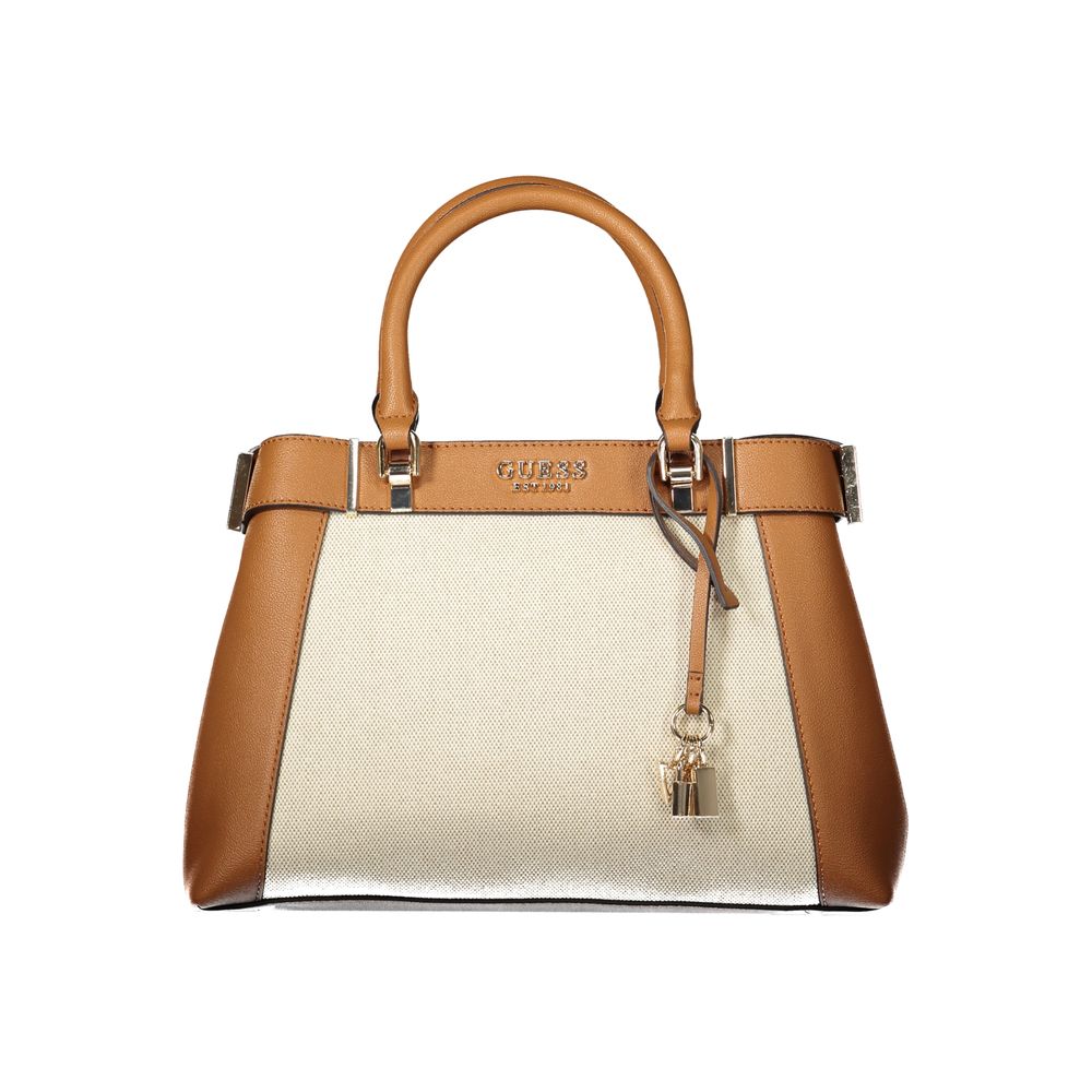 Front view with bag zipped and handles upright.
