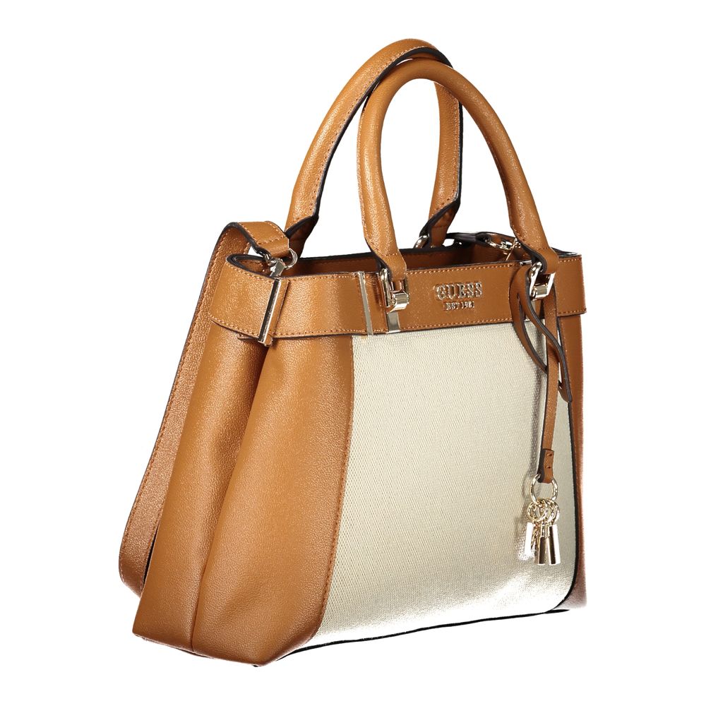 Front view with bag zipped and handles upright.