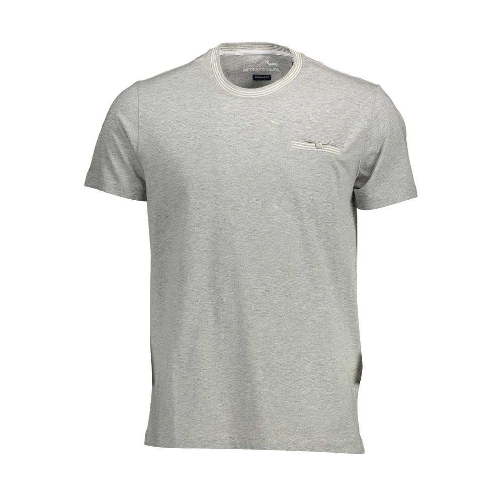 Harmont & Blaine Gray Cotton T-Shirt
