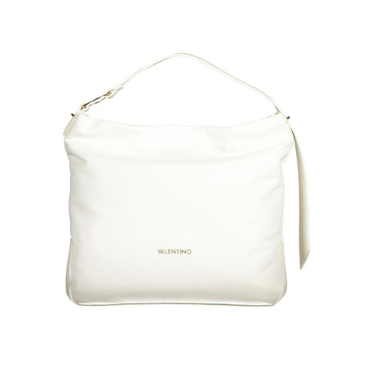 Mario Valentino White Polyethylene Women Handbag with handle and shoulder strap