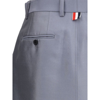 Thom Browne Gray Wool Midi Skirt
