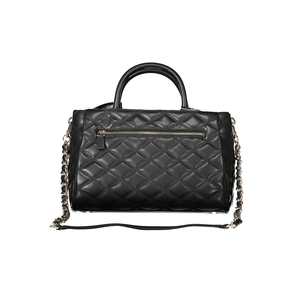 Front view with bag zipped and handles upright.