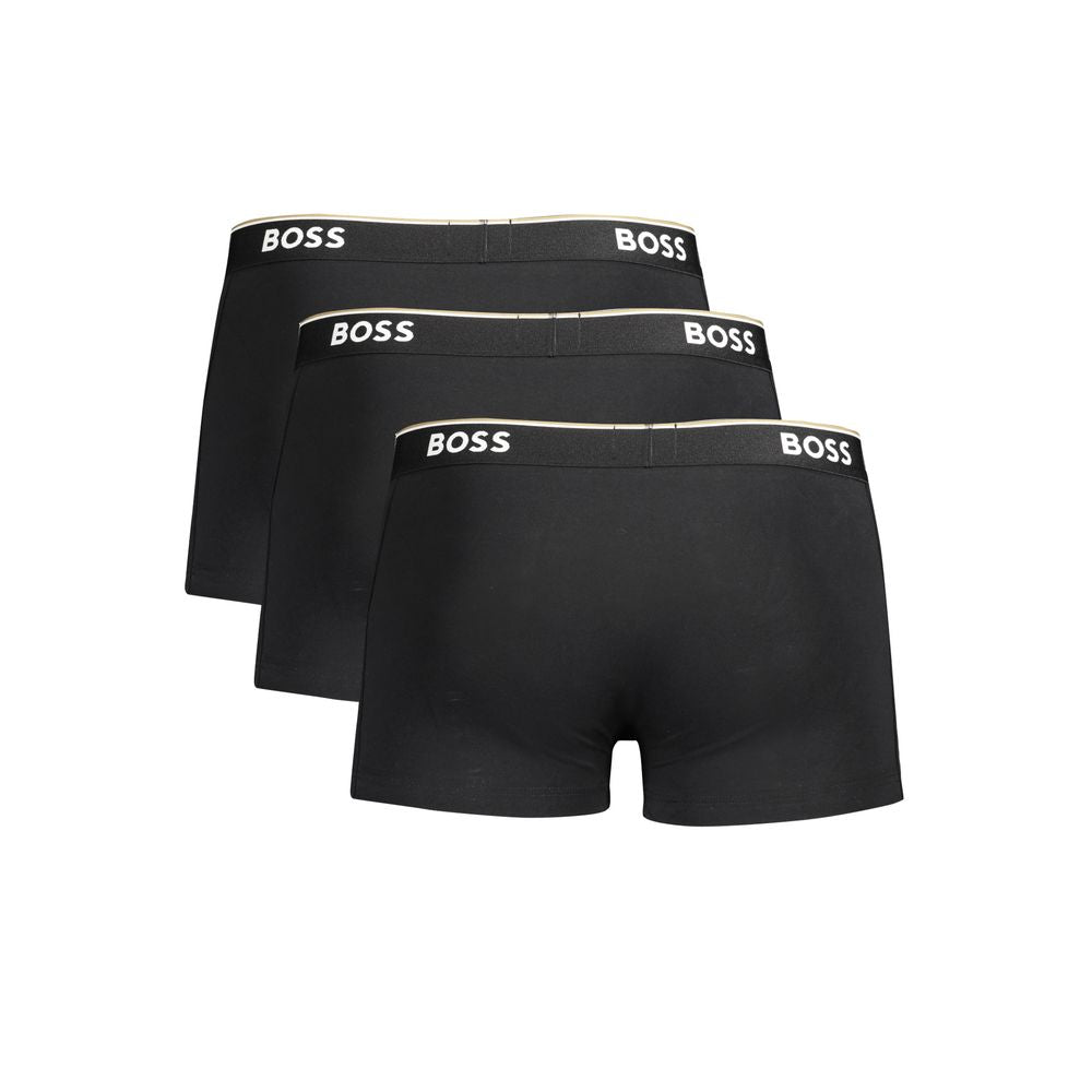 Hugo Boss Black Cotton Men's Boxer Briefs