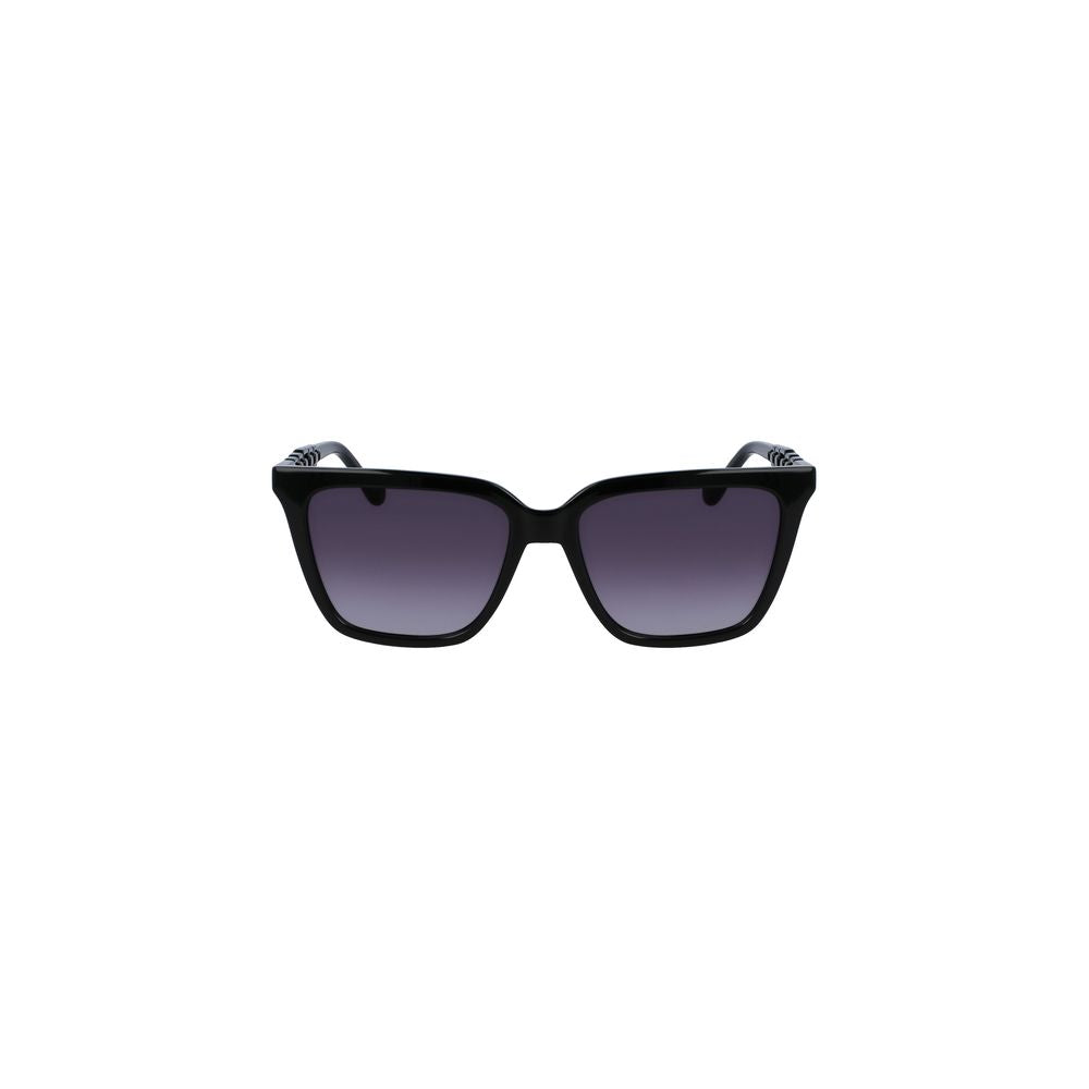 Liu Jo Black Bio Injected Women Sunglasses with sleek square lenses and sophisticated black hue.