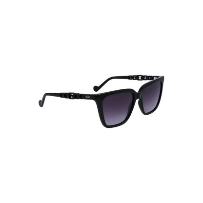 Liu Jo Black Bio Injected Women Sunglasses with square lenses and chic design.