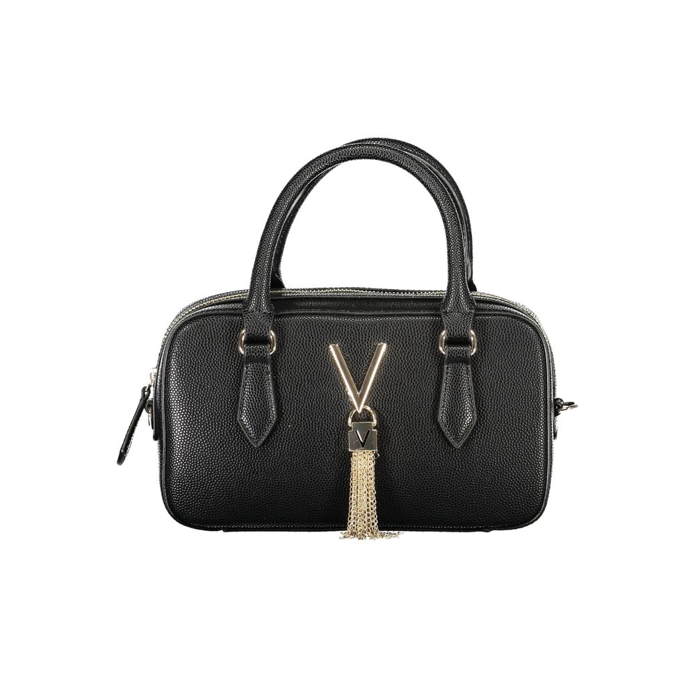 Front view with bag zipped and handles upright.