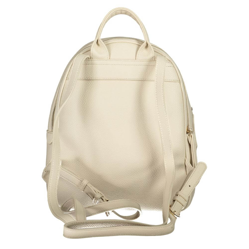 Front view with bag zipped and handles upright.
