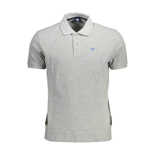 North Sails Brown Cotton Men Polo Shirt NO-37696-XL