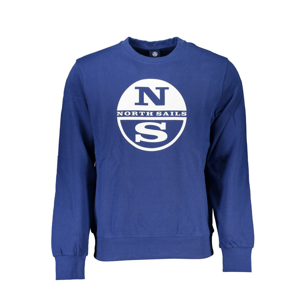 North Sails Blue Cotton Men Sweater