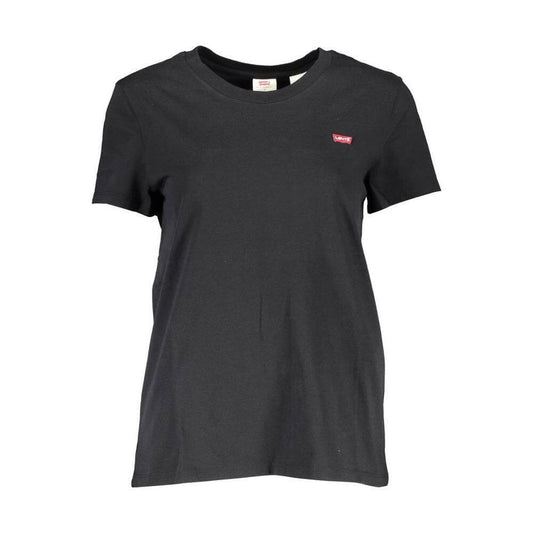 Levi's Black Cotton Women T-Shirt LE-37949-XS
