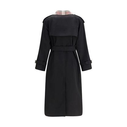 Burberry Black Cotton Coat