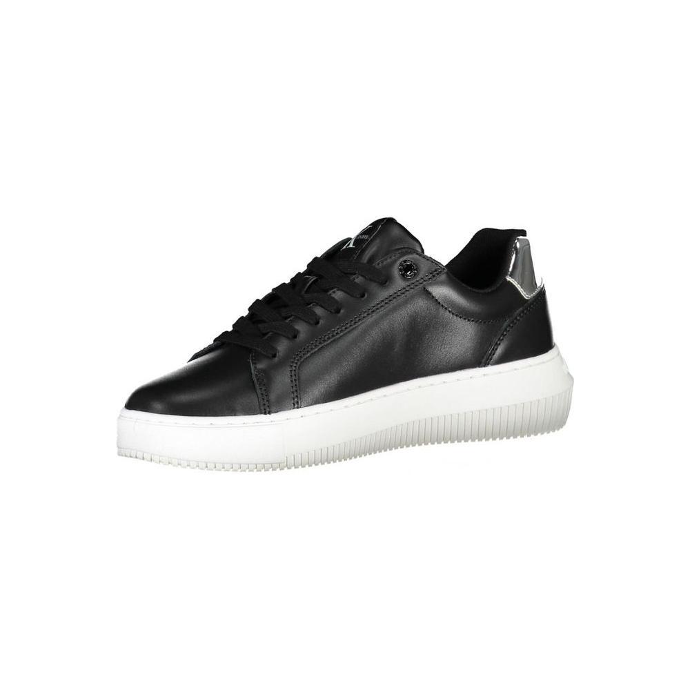 Calvin Klein Black Polyester Women Sneaker CA-36873-EU36/US6