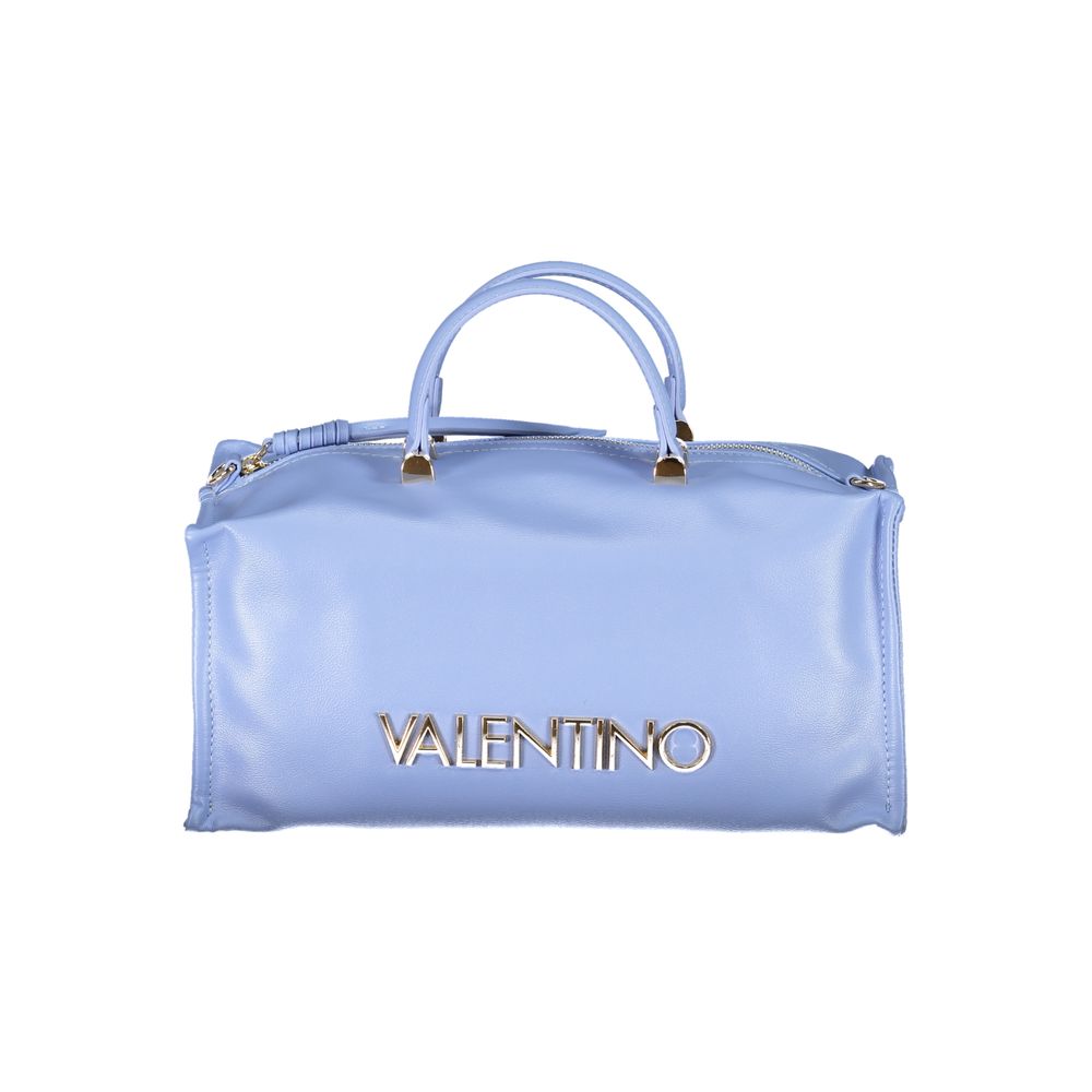 Front view with bag zipped and handles upright.