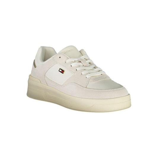 Tommy Hilfiger White Leather Women Sneaker TO-36761-EU36/US6