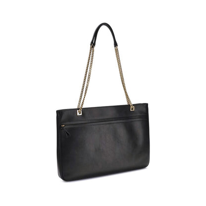 Valentino Garavani Black Calf Leather Bos Taurus Shoulder Bag