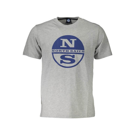 North Sails Brown Cotton Men T-Shirt NO-37535-M