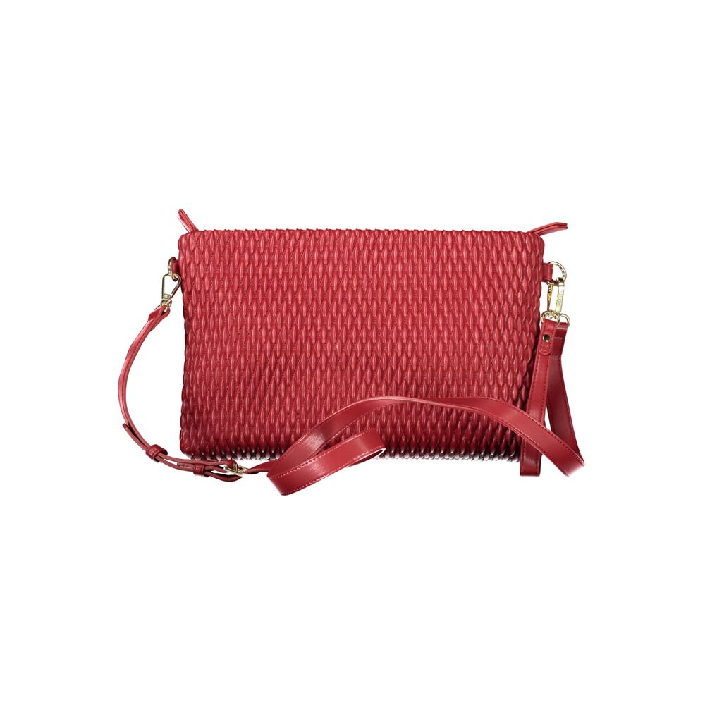 Front view with bag zipped and handles upright.