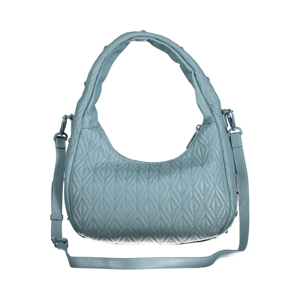 Front view with bag zipped and handles upright.