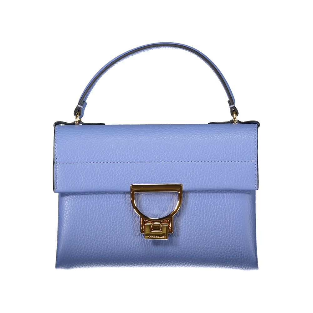 Front view with bag zipped and handles upright.