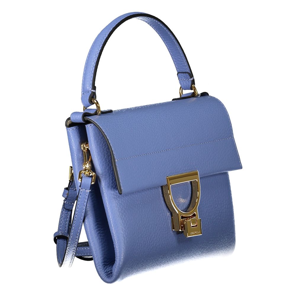 Front view with bag zipped and handles upright.