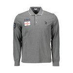 U.S. POLO ASSN. Gray Cotton Men Polo Shirt US-9221-XL