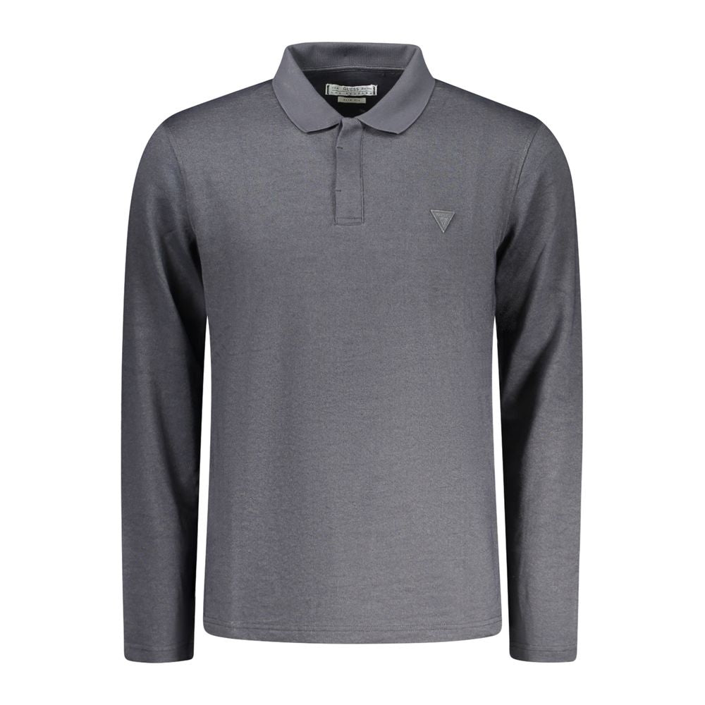 Guess Jeans Black Cotton Men Polo