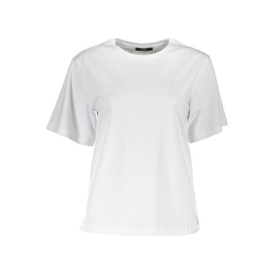 Cavalli Class White Cotton Women T-Shirt CA-38198-XS