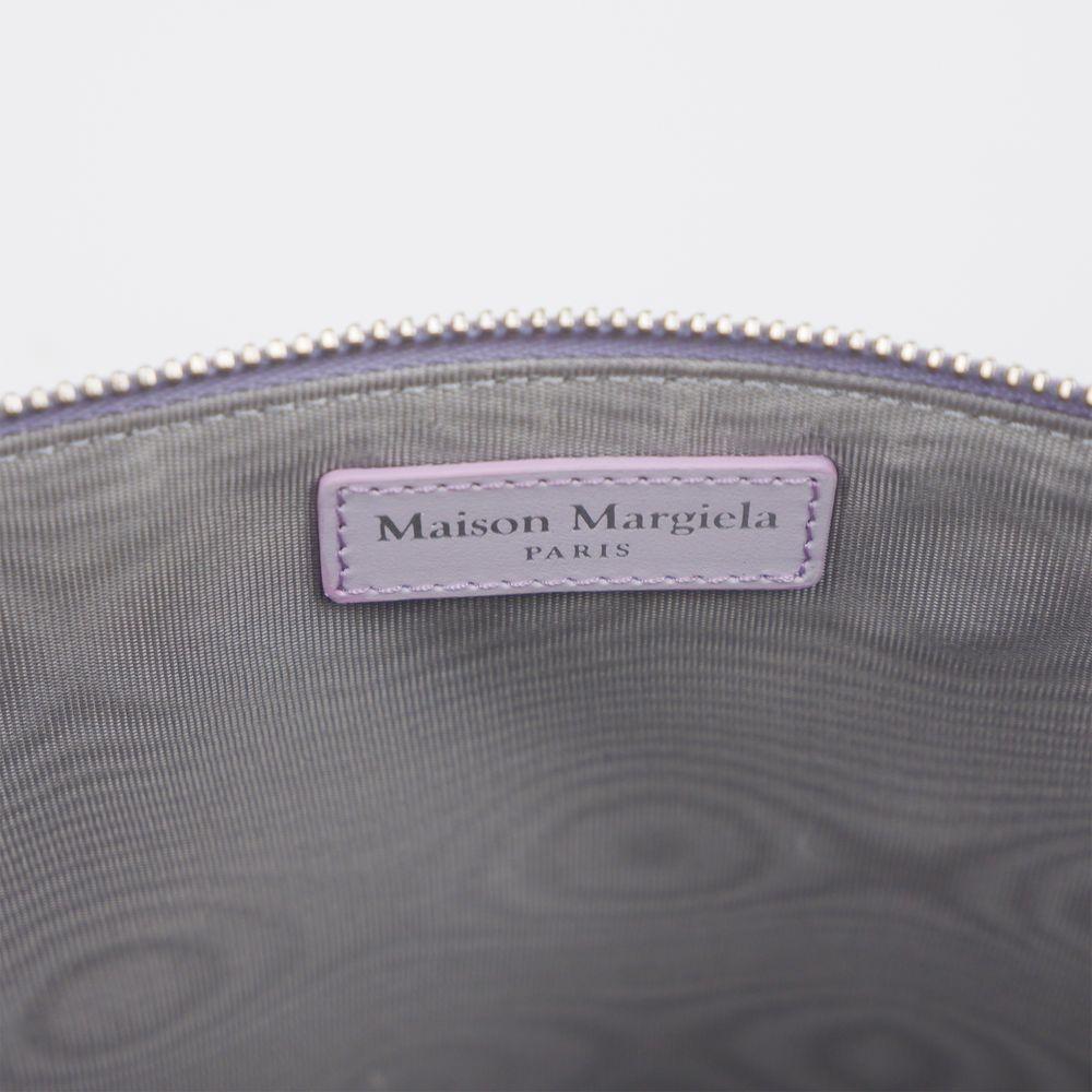 Maison Margiela Purple Calfskin Clutch Bag